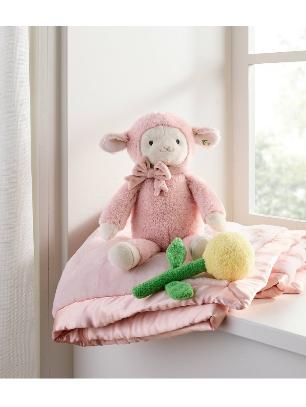 Lamb Plush w/ Rattle - Picture 2 of 3